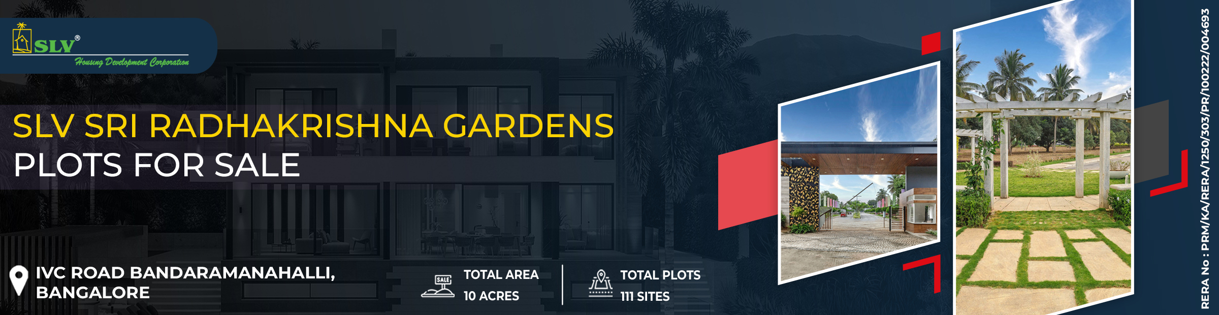 Sri Radhakrishna Gardens by SLV Housing - Premium Residential Plots on IVC Road, Bengaluru